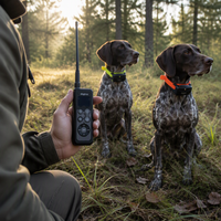 Collier GPS étanche pour 2 chiens pour la chasse sans carte SIM GPS-25002-PRO