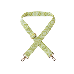 Cintura per Borsa con Motivo a Rombi in Tessuto da 4 Cm, Colore Rosso Rosa - Product Image 2