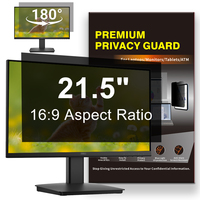 Filtre de protection d'écran anti-espion pour moniteur DELL 21,5 pouces 16:9, amovible, double face