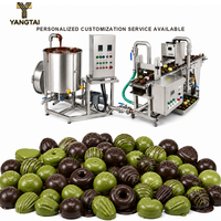 Cuve de fusion de chocolat avec machine à enrober de chocolat pour la confiserie et la transformation d'aliments de type snack