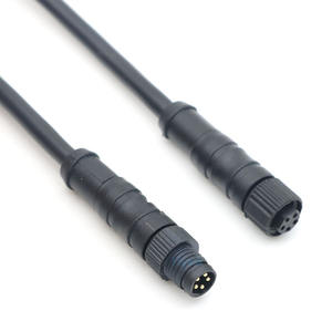 Kabel Terminal 4 Pin M8 tanpa pelindung kabel sebuah Coding kabel ujung ganda IP67 kabel ekstensi Cordset untuk Encoder - Product Image 6