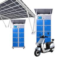 Estación de Intercambio de Baterías ESINO de 8 Ranuras con Pantalla Táctil, Gestión de Datos en la Nube, Gabinete para Baterías de Scooter Eléctrico