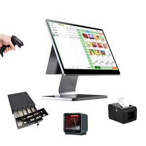 S18 - Fabrication directe en usine - OEM personnalisé - Machine POS à écran tactile Android/Windows 15,6 + 11,6 pouces - Intel Celeron J6412 - Caisse enregistreuse - Product Image 1