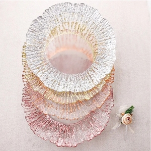 Nouvelles assiettes en verre transparentes, plateaux de service en verre, vente en gros pour la maison et la cuisine - Product Image 2