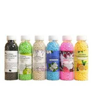 <b>Cat</b> Litter Deodorizing Beads 250ml Activated Charcoal Pet Supplies For <b>Cat</b> Litter <b>Box</b> Odor Control - Product Image 1