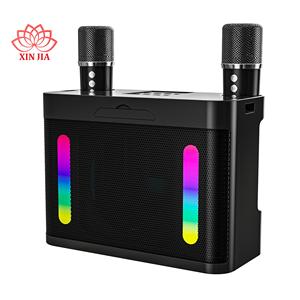 Haut-parleur Bluetooth <span class=keywords><strong>avec</strong></span> lumière RVB <span class=keywords><strong>pas</strong></span> <span class=keywords><strong>cher</strong></span>, karaoké, microphone <span class=keywords><strong>sans</strong></span> <span class=keywords><strong>fil</strong></span> <span class=keywords><strong>portable</strong></span>, haut-parleur HiFi, haut-parleur de karaoké <span class=keywords><strong>portable</strong></span> <span class=keywords><strong>avec</strong></span> 2 micros - Product Image 4