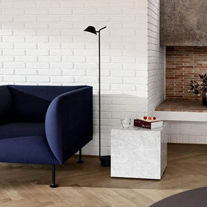 Современный Мраморный кубический блок белый черный боковой столик кубический натуральный камень plinth журнальный столик мрамор - Product Image 3