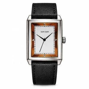 Reloj de Pulsera de Cuarzo de Lujo para Parejas, con Caja Cuadrada de Acero Inoxidable de 34 mm, Logotipo Personalizado OEM ODM, Venta al por Mayor de Relojes para Hombre para Seiko - Product Image 2