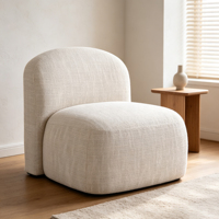 Fauteuil d'appoint blanc moderne, fauteuil lounge, fauteuils d'appoint, mobilier en gros pour salon et chambre à coucher