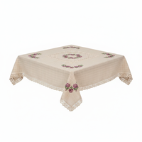 Buldan Custom Muses : Tissu en coton respirant de haute qualité, durable, écologique, brodé au point de croix, motif floral élégant