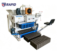 Machine semi-automatique mobile RPT6-30 pour la fabrication de blocs de ponte et de briques en béton avec cycle rapide de 25-30 secondes
