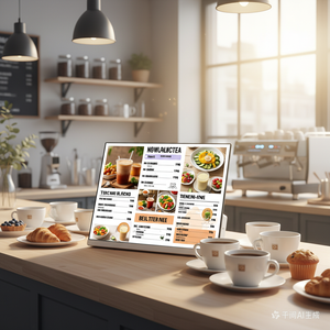 Écran tactile numérique 21,5 pouces 23,8 pouces Full HD 16:9 1920x1080 personnalisé pour les menus des salons de thé et des magasins de boissons - Product Image 6