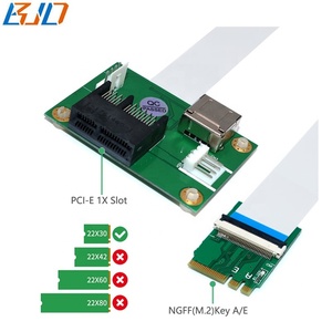 M.2 Ngff Key A + E Giao Diện Để Pci-E 1X Khe Cắm + USB 2.0 Riser Thẻ Với 30Cm Linh Hoạt Fpc Cáp - Product Image 4
