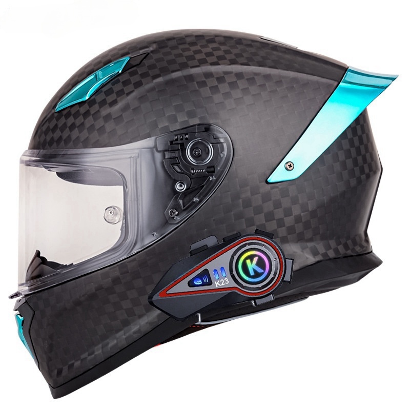 DOT Certified Carbon Fiber Motorcycle Helmet, Racing All-Seasons Bluetooth  Full Face Helmet| Alibaba.com