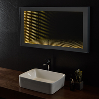 Miroirs de bain, décoration de maison Unique avec LED, Tunnel