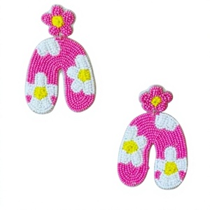 Boucles d'oreilles pendantes en perles vertes de haute qualité, design bohème élégant, bijoux de fête pour femmes, boucles d'oreilles tendance - Product Image 3