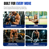 Sangles de poignet durables pour la musculation, bandes de soutien réglables pour l'entraînement, accessoires de fitness personnalisés