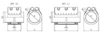 Collier de réparation de fuite pour tuyau flexible haute pression DN100 de 108 mm (4 pouces) avec collier de réparation de tuyau en caoutchouc EPDM