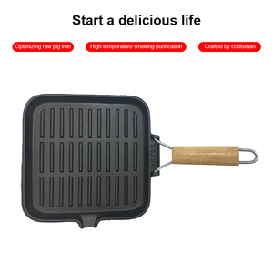 Multipurpose Steak <strong>Frying</strong> <strong>Pan</strong> Folding Handles Cast Iron <strong>Grill</strong> Deep Square Griddle <strong>Pan</strong> Non Stick Ultralight Cooking <strong>Pans</strong> - Product Image 4