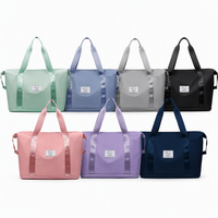 Fournisseur de sacs de voyage en nylon durables – Sac de sport extensible avec compartiment à chaussures séparé, logo personnalisé, faible MOQ, vente en gros