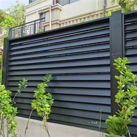 Barrières de protection en aluminium avec revêtement en poudre imperméable et durable, sur mesure, pour balcons, cours de villas, prix d'usine