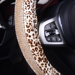 <span class=keywords><strong>Housse</strong></span> <span class=keywords><strong>de</strong></span> <span class=keywords><strong>volant</strong></span> en cuir léopard pour femmes filles avec strass en cristal Bling Bling anti-dérapant universel 15 pouces - Product Image 5
