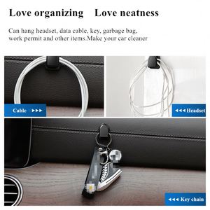 10Pcs <strong>Car</strong> Hook Organizer Storage for USB Cable Headphone Key Storage Self Adhesive Wall Hook Hanger Auto Fastener <strong>Car</strong> Clip <strong>Stuff</strong> - Product Image 4