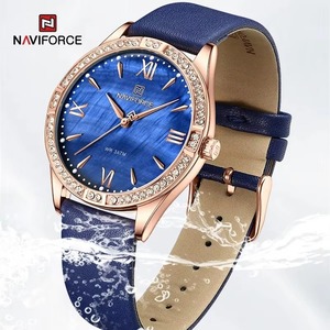 Montre à quartz pour femme, nouvelle collection, en cuir véritable de luxe, multi-couleurs, multifonction, prix bas, livraison directe - Product Image 4