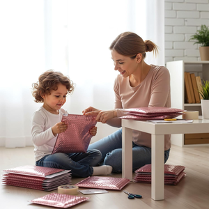 Custom Logo Matte Holographic Waterproof Padded Poly Bubble Mailer for Cosmetic <b>Packaging</b> with Offset Printing - Product Image 1