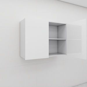 Petites armoires de cuisine modernes, construction en contreplaqué, traitement de surface en PVC/lacquer, panneau de porte de style shaker, charnière de robinet, RTA modulaire - Product Image 1