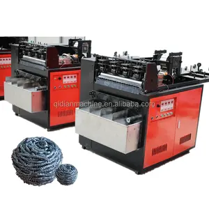 Stainless steel spiral wire scourer ball making machine for pot cleaning