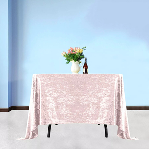 Di lusso di fascia alta <span class=keywords><strong>elegante</strong></span> pizzo da sposa piazza <span class=keywords><strong>tovaglia</strong></span> di copertura rettangolare matrimonio polveroso rosa arrossire <span class=keywords><strong>tovaglia</strong></span> di velluto - Product Image 1