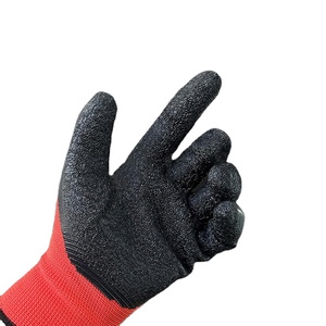 <span class=keywords><strong>Gants</strong></span> de protection <span class=keywords><strong>des</strong></span> <span class=keywords><strong>mains</strong></span> en polyester Guantes noir enduit de latex trempé de calibre 13 <span class=keywords><strong>pour</strong></span> la construction - Product Image 6