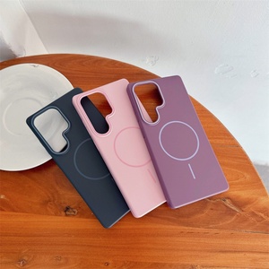 Official Original Type High Quality Skin Touch Feeling Slim <b>PC</b> Phone Case for Samsung S25 Ultra S24 S23 <b>Wireless</b> Charging - Product Image 2