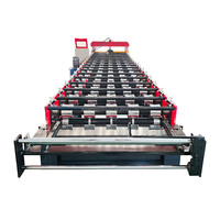 Machine de profilage de tôles trapézoïdales ondulées à grande portée IBR R101 de forme standard pour toiture, 1200 mm, avec pompe à moteur