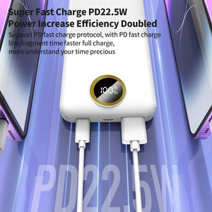 PD22.5W Pantalla digital inteligente Luz Banco de energía de viaje portátil 10000mAh Energía de carga súper rápida <span class=keywords><strong>simple</strong></span> - Product Image 4