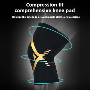 Rodillera Deportiva Transpirable en Oferta, Manga de Compresión <span class=keywords><strong>para</strong></span> Baloncesto, Soporte de Rodilla Antideslizante - Product Image 3