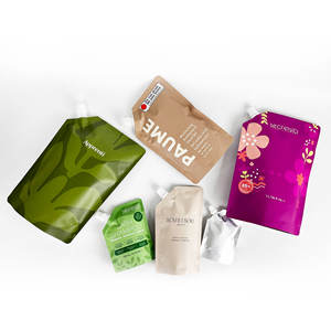 Custom Printed Foil Laminated Waterproof Aluminum Spout <b>Pouch</b> 100Ml Spout <b>Pouches</b> For <b>Drink</b> - Product Image 2