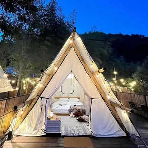 4*5M <span class=keywords><strong>Comprar</strong></span> todas las estaciones Múltiples especificaciones Resort Camping al aire libre Triángulo Lona de lujo Glamping Safari Hotel Carpa - Product Image 3