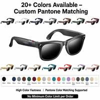 Lunettes intelligentes IA avec étui de charge magnétique, traduction en temps réel, appels téléphoniques, lecteur de musique, stabilisation d'image, étanches IPX-5, 2K