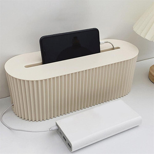 Caja de almacenamiento de placa de enchufe nórdico, caja organizadora de cables, enchufe inalámbrico, enrutador <span class=keywords><strong>WiFi</strong></span>, pulsera, línea de datos de escritorio, soporte de enchufe, estante - Product Image 3