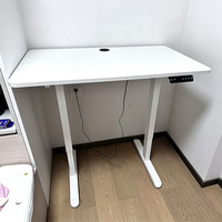 Bureau d'ordinateur électrique intelligent à hauteur réglable moderne, bureau de direction commercial à hauteur réglable moderne