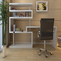 Bureau spécial en forme de L Mobilier ergonomique Ensemble de bureau et de chaises Accessoires d'armoire