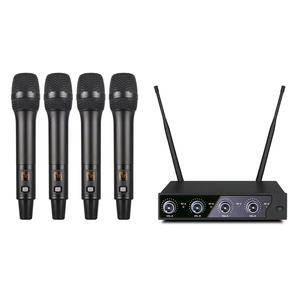 UHF <b>Wireless</b> Handheld <b>Microphone</b> System with XLR Connector Metal Material for KTV Home Karaoke Stage Performance Conferences - Product Image 1