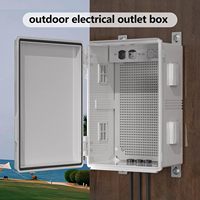 Boîtier en plastique étanche, boîtier en ABS, boîte de jonction, ventilé pour instrument électronique, boîte électrique avec évents
