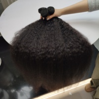 Lots de Cheveux Humains Vierges Indiens Bruts Non Traités 100% Naturels, Raides Yaki et Bouclés Crépus, 30 et 32 Pouces, Vente en Gros