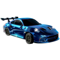 Nouveauté : Voiture RC en alliage 1:64, design cool, simulation de course, lumières, mini voiture télécommandée pour enfants