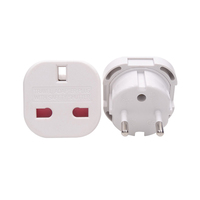 Adaptateur de voyage 10/16A Type G vers Type C, E, F, prise britannique vers prise européenne, prise de conversion 9625 pour l'Espagne, la France, l'Italie