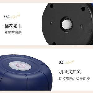 Kitchoice - Picadora de Ajo Eléctrica, Mini Procesador de Alimentos, Licuadora Portátil para Uso Doméstico, Blanca y Azul - Product Image 4