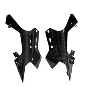 ชิ้นส่วนครอบกระจกหน้าคาร์บอนไฟเบอร์แห้ง 3K สำหรับ KTM RC 390 2018+ ฝาครอบกระจกหน้ามอเตอร์ไซค์ - Product Image 1